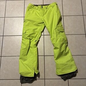 Burton DryRide Men's XL Lime Green Ski Snowboard Pants Waterproof